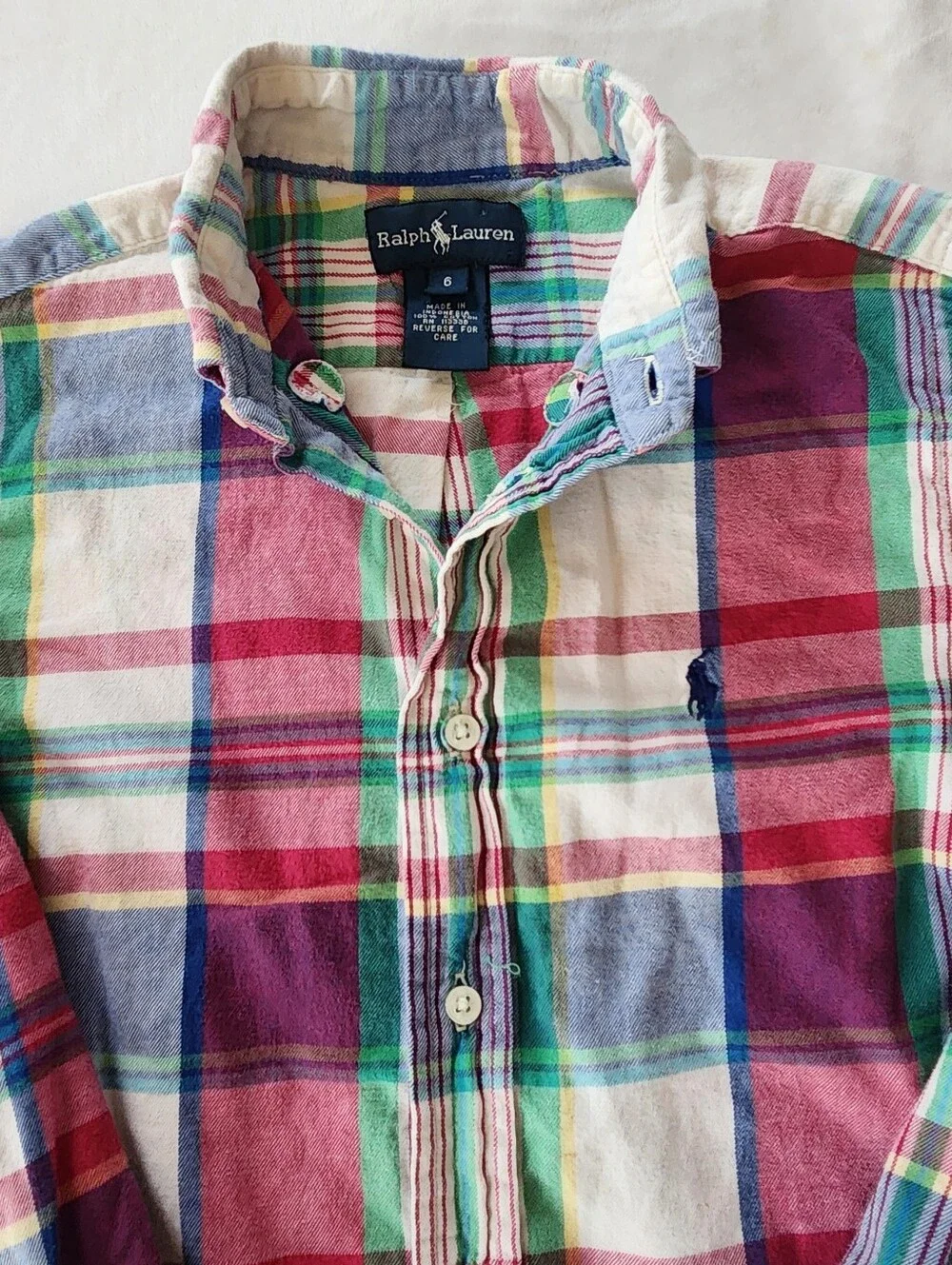 Ralph Lauren Polo Plaid Button Down Shirt